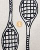 White & Warren White & Warren Cashmere Tennis Racquet Sweatshirt Soft White Combo - 6