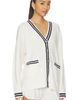 White & Warren White & Warren Cashmere Varsity Cardigan - 2