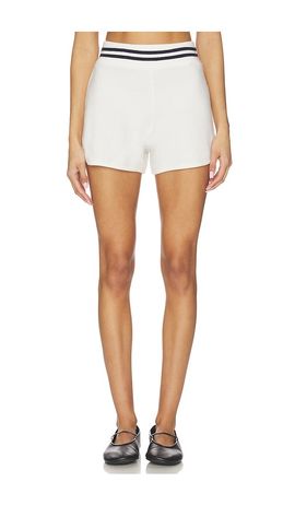 White & Warren White & Warren Cashmere Varsity Shorts