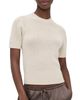 White & Warren White & Warren Featherweight Cashmere Pullover Natural Heather - 1