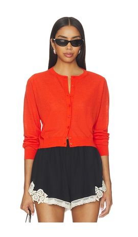 White & Warren White & Warren Linen Blend Cardigan