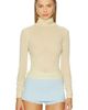 White & Warren White & Warren Superfine Cashmere Blend Turtleneck Top - 1