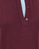 White & Warren White & Warren Superfine Merino Wool Layered Polo Black Cherry/Light Blue Trim - 6