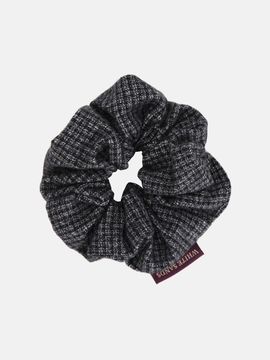 WHITE SANDS Check Cotton Italian Blend Hair Tie