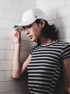 WHITE SANDS Mokuba Satin Ribbon Cotton Ball Cap (5 Colors)