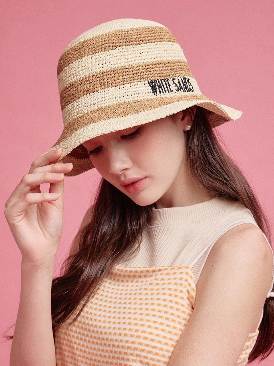 WHITE SANDS Raffia Bucket Hat Dublin (4 colors)