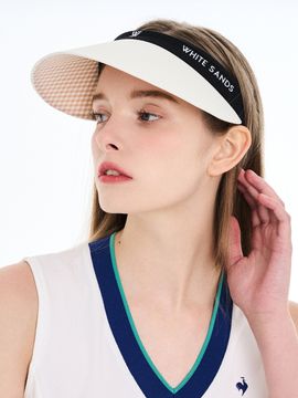 WHITE SANDS Reversible Check New Jenny Sun Cap (3 Colors)