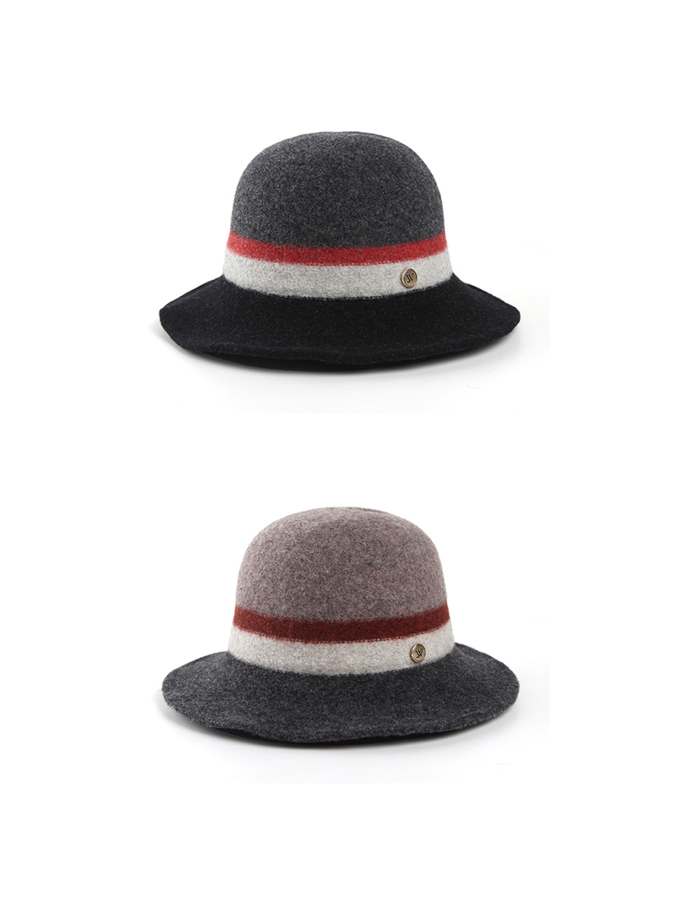 WHITE SANDS Wool Stripe Bucket Hat Rollia (2 Colors)