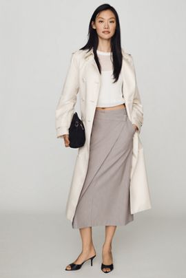 Whiteroom + Cactus Wrap Midi Skirt