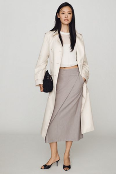 Whiteroom + Cactus Wrap Midi Skirt