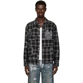 Who Decides War Who Decides War Black & White Syndicated Flannel Shirt