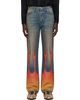 Who Decides War Who Decides War Blue & Red Flame Denim Jeans - 1