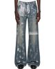 Who Decides War Who Decides War Blue Demi Flare Fit Luster Patches Jeans - 1