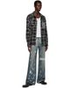 Who Decides War Who Decides War Blue Demi Flare Fit Luster Patches Jeans - 4