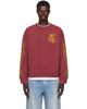 Who Decides War Who Decides War Burgundy Fountain Crest Crewneck Sweatshirt - 1