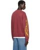 Who Decides War Who Decides War Burgundy Fountain Crest Crewneck Sweatshirt - 3
