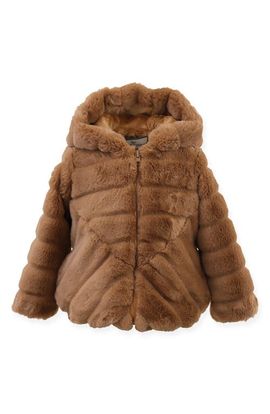 Widgeon Widgeon Kids' Cozy Faux Fur Hooded Jacket