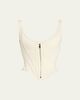 Wiederhoeft Venus Denim Zip Corset Top - 1