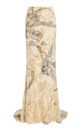 Wiederhoeft Wiederhoeft FilCoupé Silk BiasCut Gallery Maxi Skirt Print