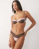 Wild Lovers Wild Lovers Lulu thong in pink with brown lace-MULTI - 2