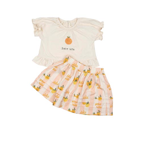 Wild Wawa Wild Wawa S/S Ruffle Skirt Set