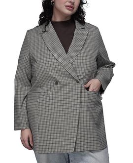 Wildfang Wildfang Plus The Empower Zipper Double Breasted Blazer