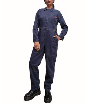 Wildfang Wildfang The Essential Denim Long Sleeve High Waisted Coverall