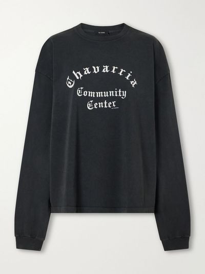 WILLY CHAVARRIA Community Center printed cotton-jersey T-shirt