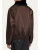 Willy Chavarria Faux-Fur Collar Shiny Nylon Uniform Bomber Jacket - 3