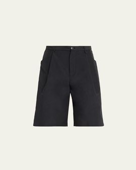 Willy Chavarria Men's Pleated Wide-Leg Shorts