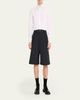 Willy Chavarria Men's Pleated Wide-Leg Shorts - 2