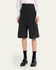 Willy Chavarria Men's Pleated Wide-Leg Shorts - 4
