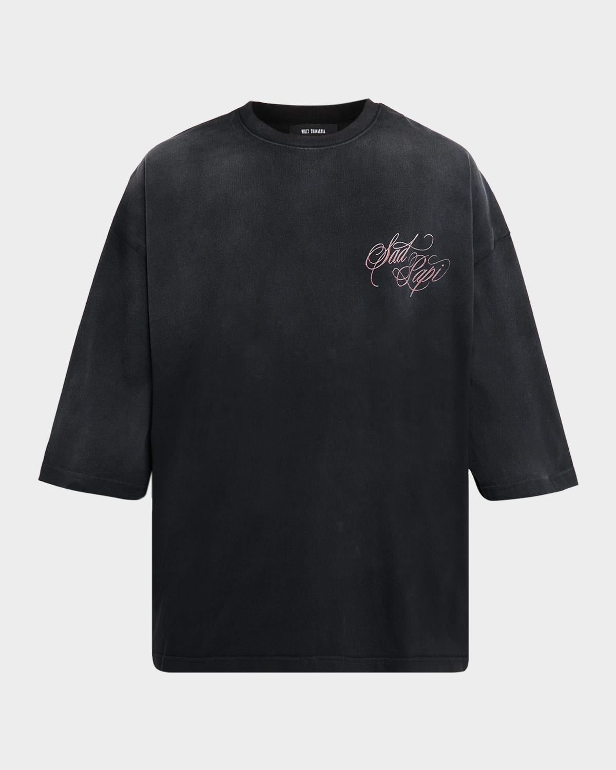 WILLY CHAVARRIA - Black Distressed T-Shirt