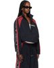 WILLY CHAVARRIA WILLY CHAVARRIA Black & Red 'Casa De Chavarria' Tape Jacket - 2