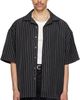 WILLY CHAVARRIA WILLY CHAVARRIA Black Camp Collar S/S Shirt - 1