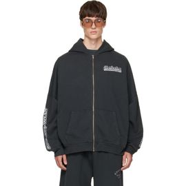 WILLY CHAVARRIA WILLY CHAVARRIA Black 'Chavarria Licensed Designs' Zip Hoodie