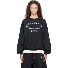 WILLY CHAVARRIA WILLY CHAVARRIA Black 'Community Center' Sweatshirt