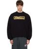 WILLY CHAVARRIA WILLY CHAVARRIA Black 'Eternal Fashion Creations' LS Buffalo T-shirt - 1