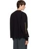 WILLY CHAVARRIA WILLY CHAVARRIA Black 'Eternal Fashion Creations' LS Buffalo T-shirt - 3