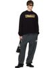 WILLY CHAVARRIA WILLY CHAVARRIA Black 'Eternal Fashion Creations' LS Buffalo T-shirt - 4