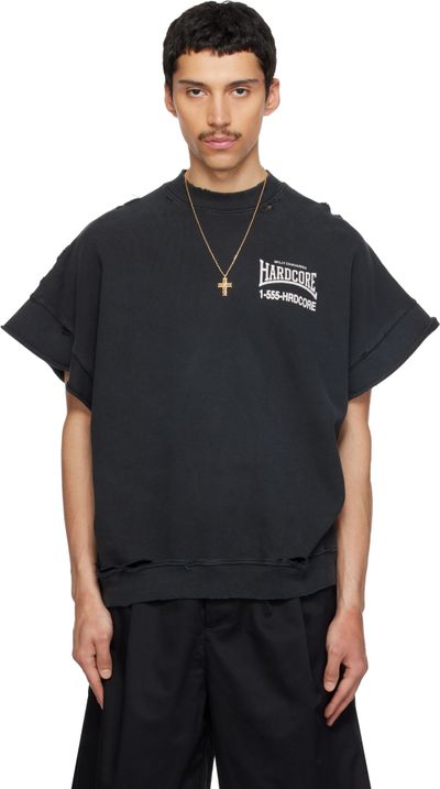 WILLY CHAVARRIA WILLY CHAVARRIA Black 'Hardcore' Muscle T-shirt