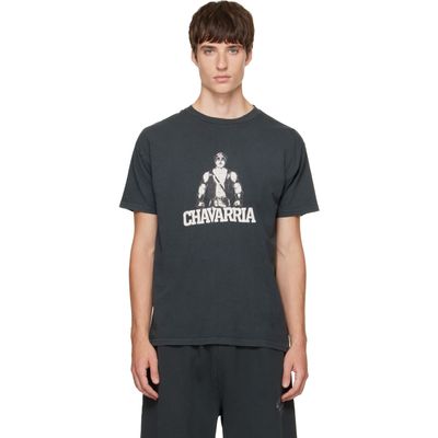 WILLY CHAVARRIA WILLY CHAVARRIA Black 'Leather Daddy' Easy T-shirt