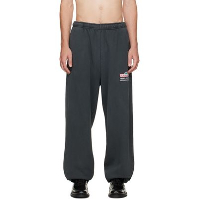 WILLY CHAVARRIA WILLY CHAVARRIA Black 'Plaza Chavarria' Sweatpants