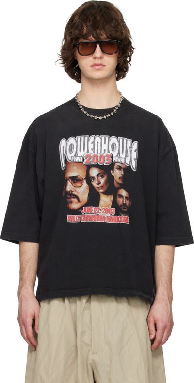 WILLY CHAVARRIA WILLY CHAVARRIA Black Powerhouse Northsider T-shirt