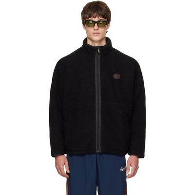 WILLY CHAVARRIA WILLY CHAVARRIA Black Reversible 'Willy' Fleece Jacket
