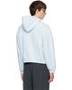 WILLY CHAVARRIA WILLY CHAVARRIA Blue 'Chavarria Community Center' Shrunken PO Hoodie - 3