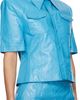 WILLY CHAVARRIA WILLY CHAVARRIA Blue Chavela S/S Leather Shirt - 2