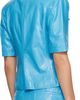 WILLY CHAVARRIA WILLY CHAVARRIA Blue Chavela S/S Leather Shirt - 3