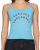 WILLY CHAVARRIA WILLY CHAVARRIA Blue 'Estorica' Cholita Tank Top - 1