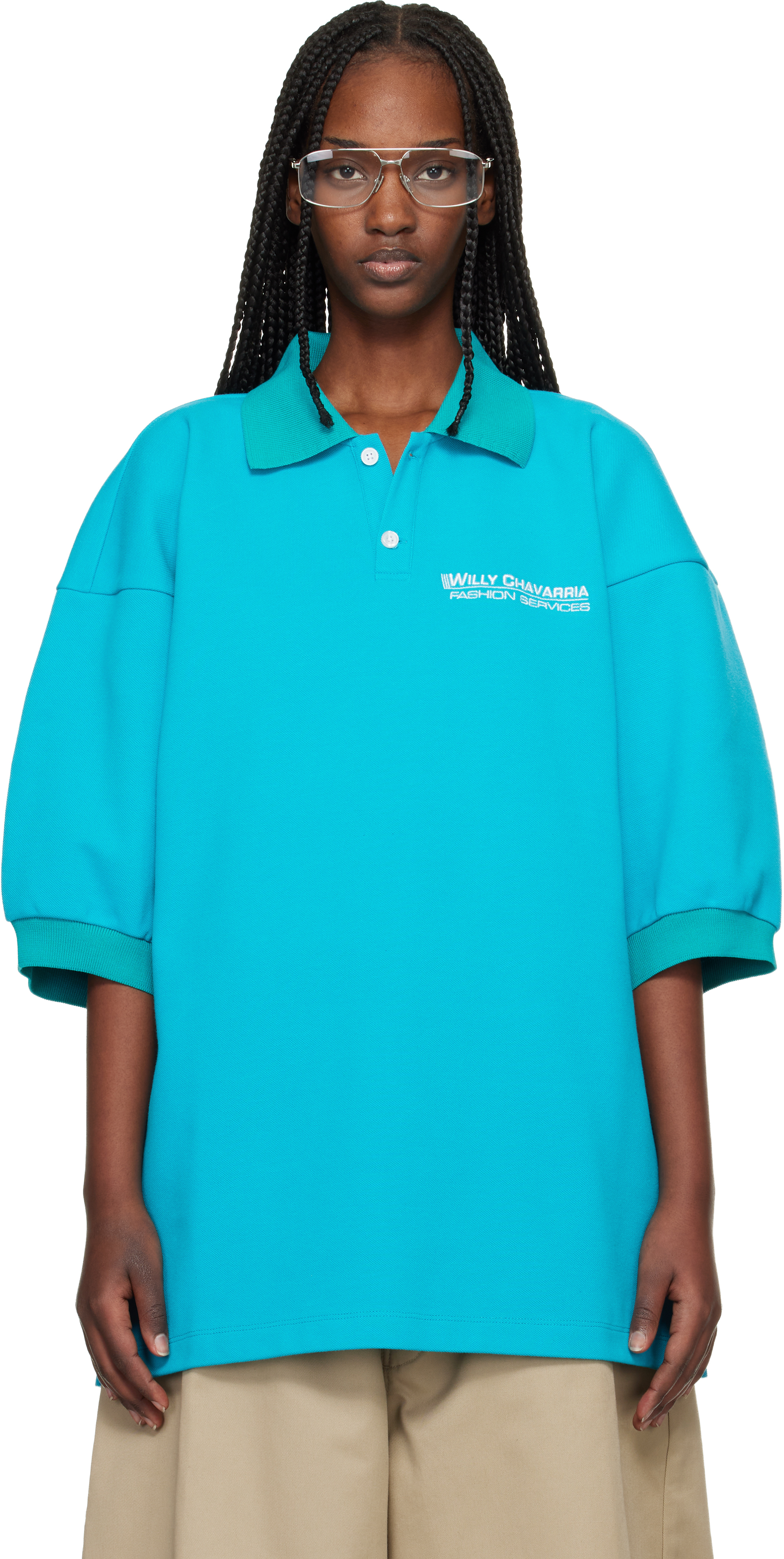 WILLY CHAVARRIA - Blue Football Polo